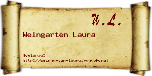 Weingarten Laura névjegykártya